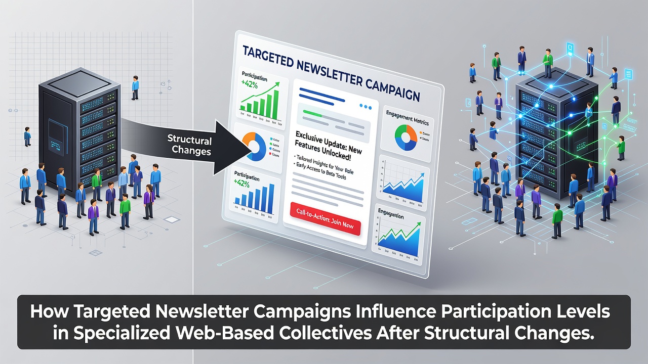 How Targeted Newsletter Campaigns Influence Participation Levels in Specialized Web-Based Collectives After Structural Changes