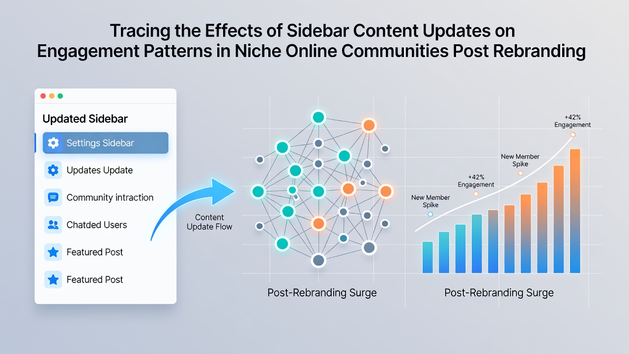 Tracing the Effects of Sidebar Content Updates on Engagement Patterns in Niche Online Communities Post Rebranding
